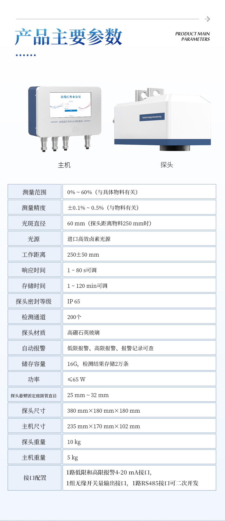 在线红外水分仪